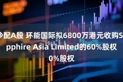 秒配A股 环能国际拟6800万港元收购Sapphire Asia Limited的60%股权